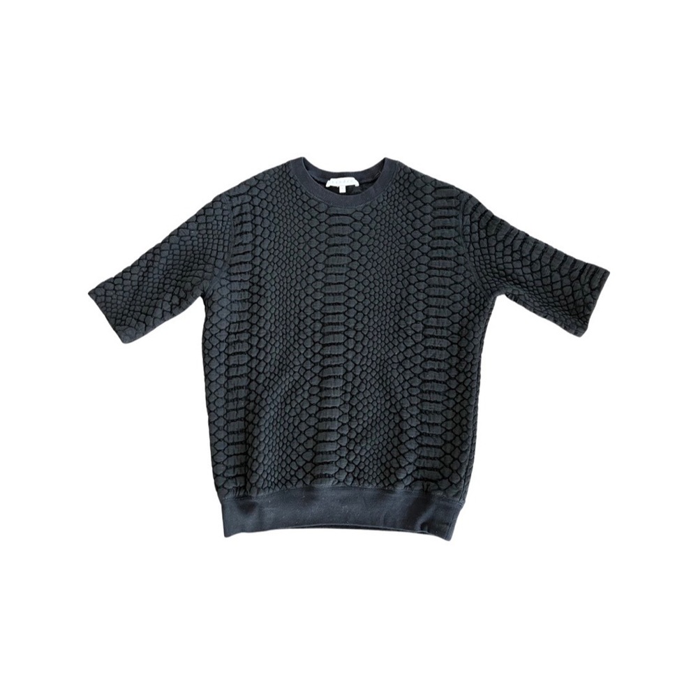 Sandro embossed sweater top
